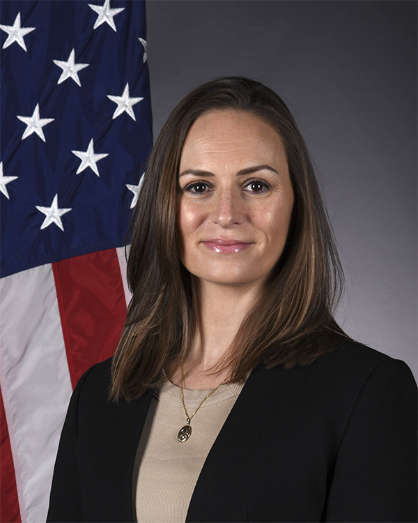 Official Department of Defense photo of Courtney Guinan.