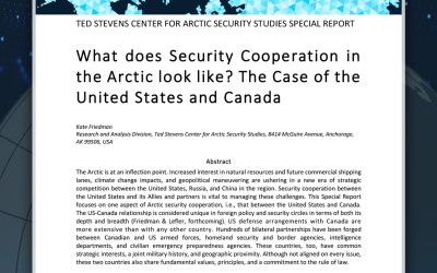 What does Security Cooperation in the Arctic look like? The Case of the United States and Canada