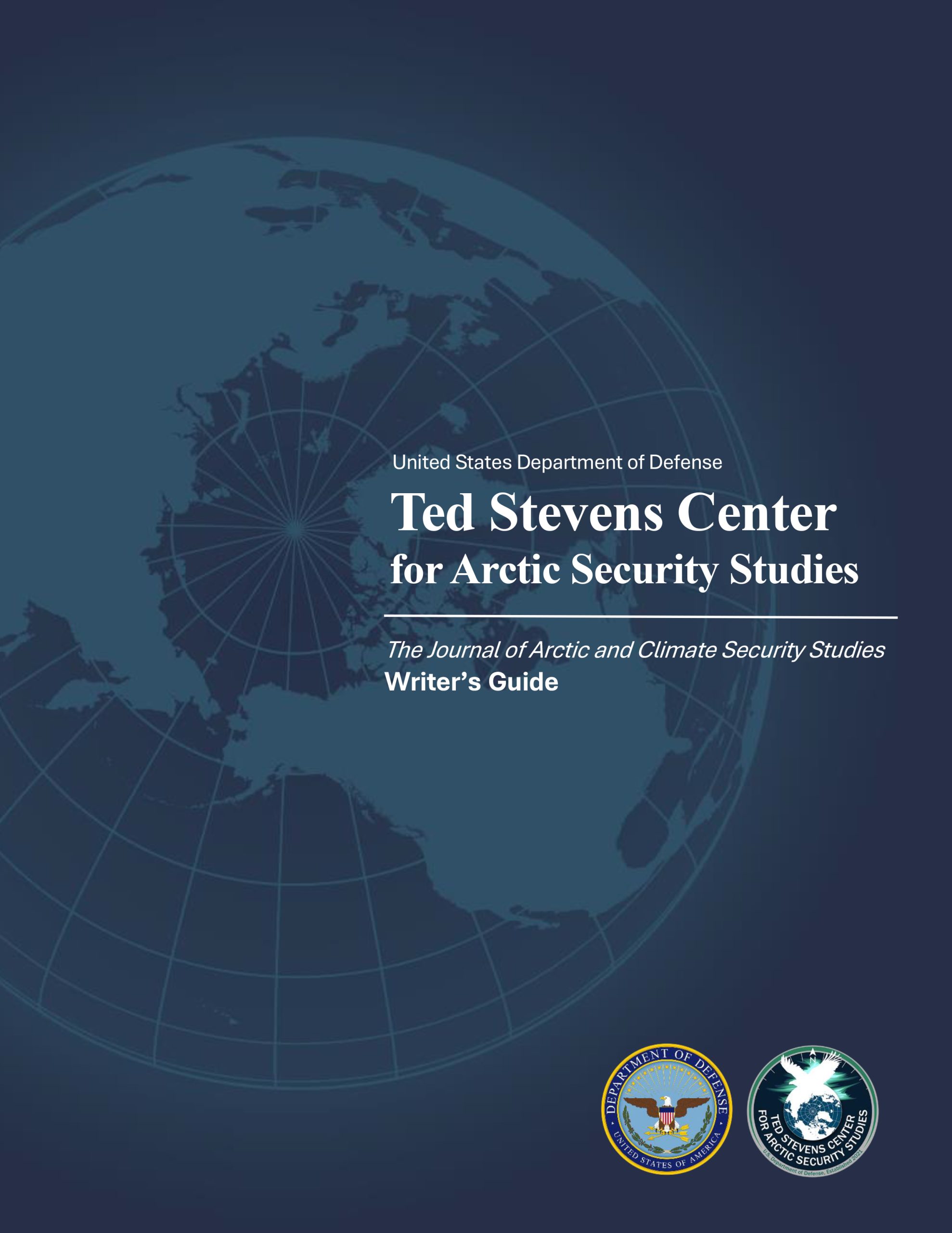 The cover image for the Journal of Arctic and Climate Security Studies (JACSS) writer's guide.