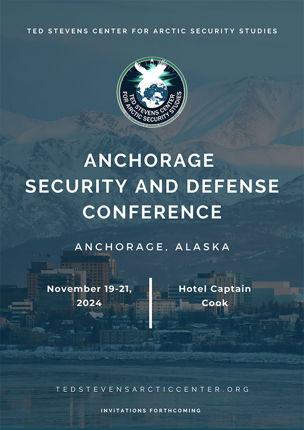 An event flyer for the Anchorage Security Conference.