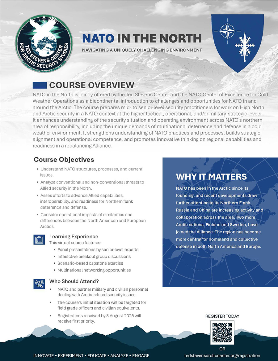 Courses & Seminars Ted Stevens Center